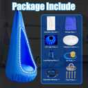 Light Up Kids Pod Swing Seat  Sensory Hammock Chair with Remote & Bluetooth App Control LED Lights, Inflatable Cushion, Pocket  Indoor & Outdoor Swing for Autism & Relaxation