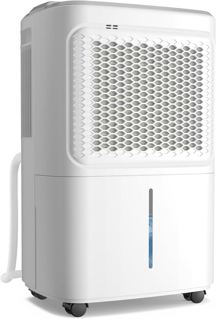 2500 Sq.Ft Dehumidifier for Basement Home, ASAHWo 34 Pints Dehumidifier with Drain Hose, Quiet Portable Dehumidifiers for Bathroom Large Room, Bedroom, Auto Defrost, Smart Humidity Control,24H Timer