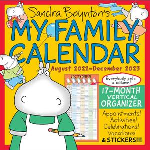 Sandra Boynton's My Family Calendar 17-Month 2022-2023 Family Wall Calendar