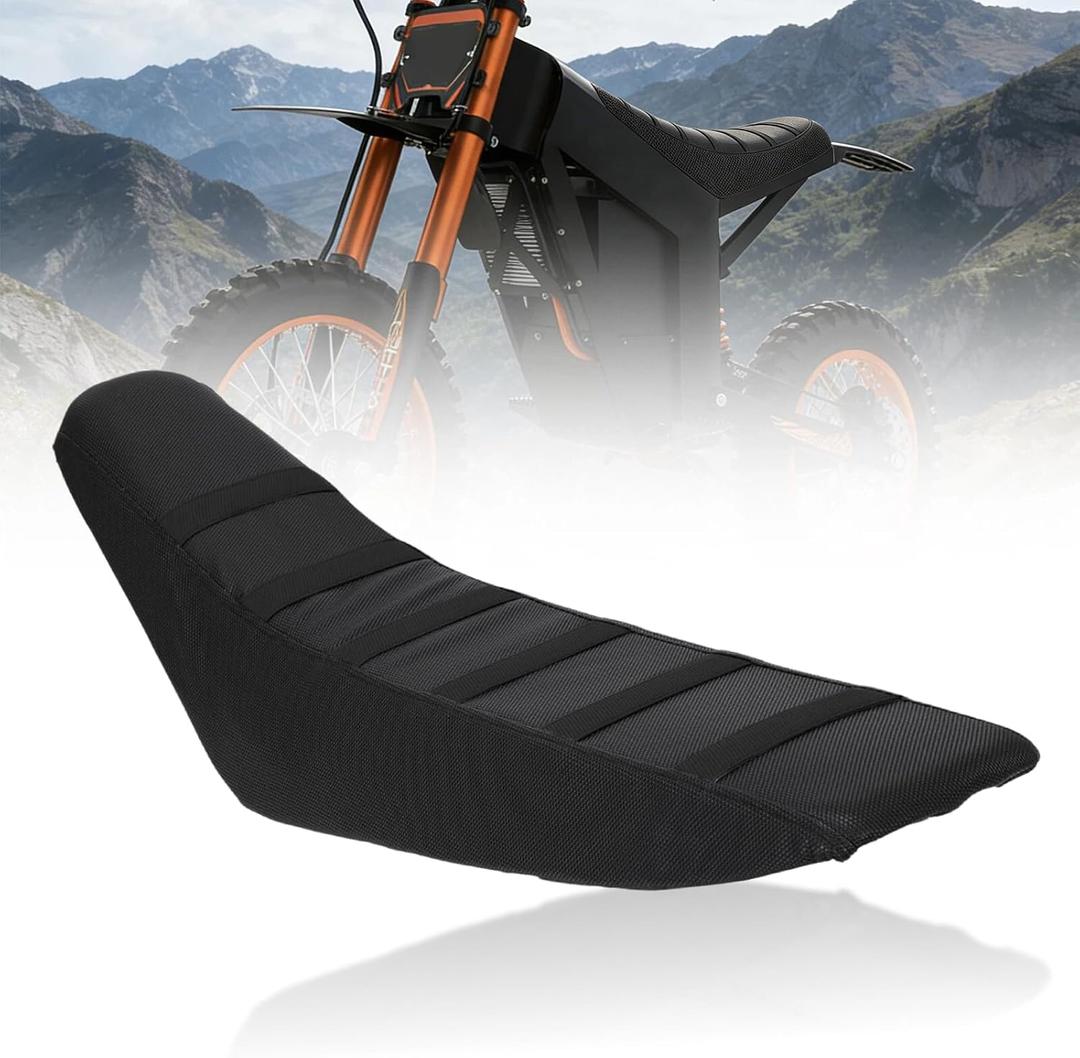 Gut Seat Cover for Tuttio Soleil01 Electric Dirt Bike, Anti-Slip and Waterproof, Thickened Seat Cover for Yozma in 10 Electric Motorcycle, Ebike Upgraded Replacement Part, Black