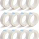 2 x Comfort Axis Microporous Soft Paper Tape 1/2 X 10 Yd Self Adhesive Bandage Non-Woven Breathable Easy to Tear Wound Tape, Pack of 12 Rolls, 0.5 Inch