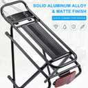 CXWXC Rear Bike Rack - Bike Cargo Rack for Disc Brake/Non-Disc Brake Mount - Bicycle Pannier Rack, Touring Carrier Rack fit 26-29 and 700c