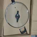 T-Fal Specialty Nonstick Saute Pan with Glass Lid 5 Quart, Oven Broiler Safe 350F, Cookware, Deep Frying Pan with Handle, Skillet, Kitchen, Pots and Pans, Dishwasher Safe, Black