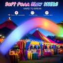 36 Pcs LED Foam Glow Sticks Bulk,Glow in The Dark Party SuppliesFoam Light Up Sticks 3 Modes of Color Flashing for Birthday,Wedding,Raves,Carnival,Halloween Christmas,New Year,Concert