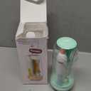 Electric Bottle Brush Cleaner, Portable Electric Baby Bottle Brush Cleaner for Travel, Rechargable Travel Bottle Cleaner Kit with Nipple & Straw Brush, Perfect Mom Essentials After Birth Gift, Green (Round Model for Home Use)