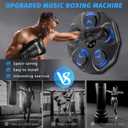 Music Boxing Machine, Interactive Punching Trainer with Boxing Gloves, Large Size Wall Mounted Electronic Boxing Target for Adult Kids, 9 Modes & 9 Speeds