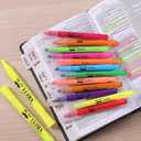 Mr. Pen- Gel Highlighters, 12 Pack, Assorted Colors, Bible Highlighters for Bibles That Do Not Bleed