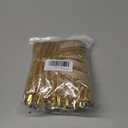 60 Pcs Khaki Christmas Velvet Bows for Christmas Tree, 5x7 Inch Pre-Tied Vintage Ribbon Bows Ornaments for Gift Wrapping Wreaths Garland Xmas Holiday Dcor (3/8")