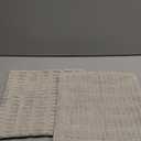 Pack of 2 Corduroy Decorative Throw Pillow Covers 18x18 Inch Soft Striped Pillow Covers Modern Farmhouse Home Decor for Sofa Living Room Couch Bed(Cream White)