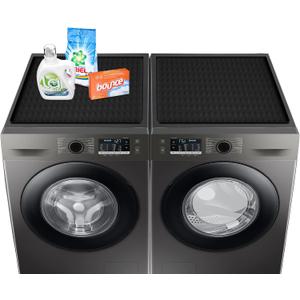 2 Pack Washer and Dryer Covers for the Top, 23.6'' x 19.7'' Silicone Rubber Mat for Laudry Machine & Dryer,Non-slip Heavy Duty Waterproof Washable Top Protector Mat Pad for Laundry & Kitchen