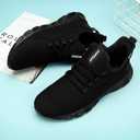 Sneakers for Men Running Casual Lightweight Tennis Shoes Walking Athletic Gym Workout Shoes Summer (11, Black)