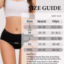 Women's Cotton Bikini Panties High Cut Full Coverage Hipster Breathable Soft Womens Bikini Comfort Underwear Cheeky (XXL)