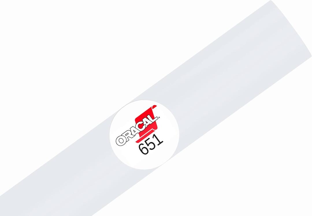 ORACAL 651 Glossy Permanent Vinyl 12 Inch x 15 Feet (White)