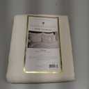 King Charles Modern Farmhouse Floral Matelasse Decorative Pillowcase, 100% Cotton Breathable Bedding, King Sham (20" x 36"), Ivory