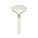 The Vintage Cosmetic Company Jade Facial Roller, Textured Roller Facial Workout, Helps Reduce Puffiness for Youthful Glow, Skincare Accessory, Jade Design