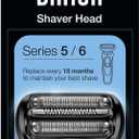 Braun Series 5 Electric Shaver Replacement Head, Easily Attach Compatible Head for New Generation Series 5/6 Shavers, 53B, Black