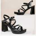 rsxses Platform Chunky Heels for Women Ankle Strap Heels Strappy Sandals with Open Toe Wedding Prom Bridal Women Dress Shoes 8.5