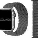 Solace Bands Imperium V2 Loop - Compatible with Apple Watch Bands Stretchable Sport Loop Band for Women and Men, iWatch Bands for 38mm 40mm 41mm 42mm 44mm 45mm Ultra, SE and Series 8 7 6 5 4 3 2 1 (Grey)