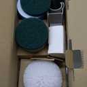kHelfer Electric Spin Scrubber, 2025 New Shower Scrubber 8 Replacement Head, 1.5H Cordless Bathroom Scrubber Dual Speed, Shower Cleaning Brush with Extension Arm for Bathtub Tile Floor