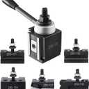 VEVOR Quick Change Tool Post Set, 6 Pcs, Includes Lathe Tool Holders, Wedge Type Tool Post with Turning Tool Holder Accessories, Fit for Mini Lathe & Metal Lathe 6"-12" Swing, Durable Steel Material