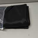 Surmente 2 Pack Black Tablecloth 90 x 132-inch Rectangular Polyester Table Cloth for Weddings, Banquets, or Restaurants