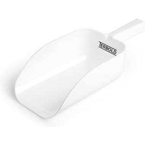 2pk Terbold Plastic Ice Scoop 64oz | Large Utility Plastic Hand Scooper | BPA Free for Foodservice Dry Goods Commercial Ice Machine