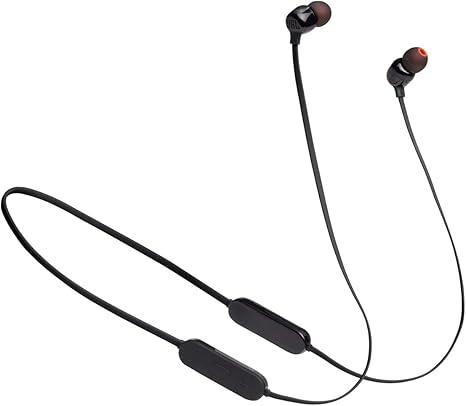 JBL TUNE 125 BT - Bluetooth Wireless in-Ear Headphones with 3-Button Mic/Remote and Flat Cable - Black