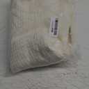 YellyHommy No Hook Shower Curtain with Snap in Liner Set Less Time Cream Waffle Shower Curtain for Bathroom 75" L x 72" W