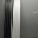 WPC Slat Wall Panels 16 Pack 48" x 6.6", Waterproof Fluted Wall Paneling, Accent 3D Wall Panel for Wall Decor, Bathroom, Bedroom, Office - High Grille Black (Cover Approx.35 sq.ft)