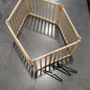 Dog Pen,Puppy PlayPen with Gate,Hamster Cages,Pet Playpen 17 Inch Tall,for Dogs, Cats, Bunnies, Pigs,Duable Wood Frame,100% Solid Wood,Gap 4.5CM,Rotate 360° at Will(H58CM/23IN,5pcs)