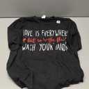 Love Is Everywhere But So Is The Flu Wash Your Hands Nurse T-Shirt, L