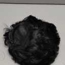 fun shack 50's Men's Black Wig with Sideburns, 1950s Costume Wig for Men, Retro Black Wig for Boys, One Size