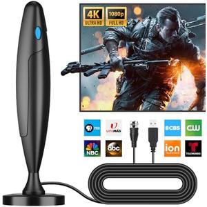 Amazon.com: TV Antenna Indoor,Antenna for Smart TV for Long Range Reception and All Smart/Old TVs, HD Digital Antenna with Amplifier Signal Booster for Local Channels,Supports 4K 1080p : Electronics