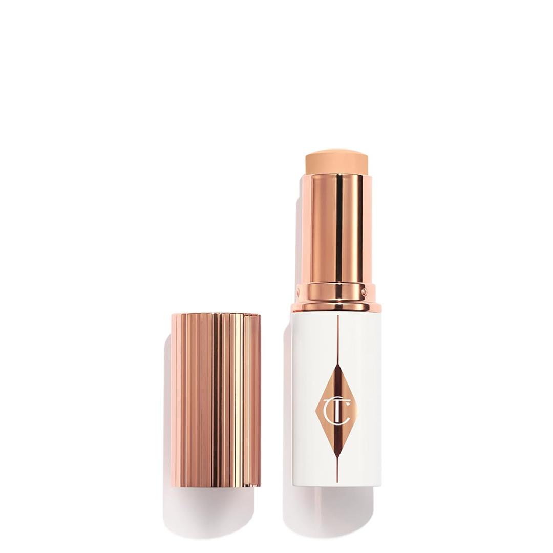 Charlotte Tilbury Unreal Skin Tint & Sheer Glow Hydrating Foundation Stick - Cream Foundation Makeup with Sheer-to-Light Coverage & a Buildable Formula - Blurring, Smoothing & Nourishing