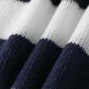 Women Y2k Oversized Striped Sweater Vintage Color Block Crew Neck Chunky Long Sleeve Pullover Harajuku Jumper (XL)