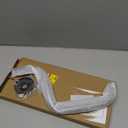 Voolan 13 Inch Shower Head Extension Arm with Flange, S Shaped Shower Head Riser Pipe, Stainless Steel Long Goose Neck Curve Standard 1/2" Connection (Black)