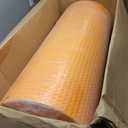 323 Sqft Uncoupling Membrane for Tile 1/8''(3mm) Thick Waterproofing Membrane Crack Prevention Anti Fracture Flooring Underlayment for Bathroom Shower Kitchen Basement(Orange)