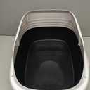 Arm & Hammer Rimmed Cat Litter Box with High Sides and Microban, Made in USA