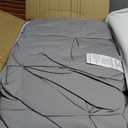 Puredown Goose Down Comforter Full Size, 800 Fill Power, 100% Cotton 93% Goose Down All Season Down Duvet Insert Grey, Lightweight Cloud Fluffy Pinch Pleat - Grey