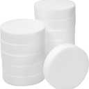 Juvale White Round Floral Foam Circles - 12-Pack, 4 x 4 x 1 in - Foam Blocks for Crafts & Floral Arrangements - Smooth Surface for Painting & Decorating