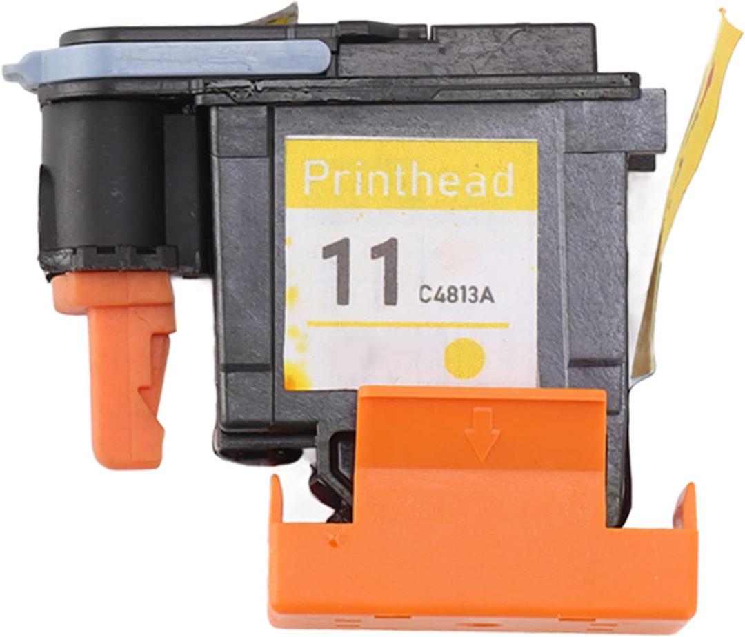 Yosoo Printer Printhead Yellow Color ABS Colorfast Rustproof Printhead for HP 100 110 111 500 510 800 813