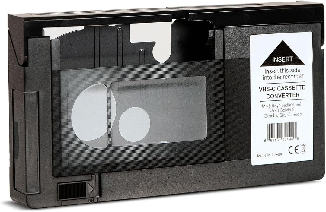 Original Factory Sealed My Needle Store Cassette Adapter for Camcorders SVHS VHS-C to VHS – Ideal for VCR Player, VHS Tapes, Video Cassette Player and VHS to Digital Converting.