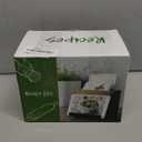WELLAND Wood Recipe Box with 4 x 6 Inches Cards, Phone Slot on the Top, Pull-out iPad Holder Stand, Card Dividers with Tap