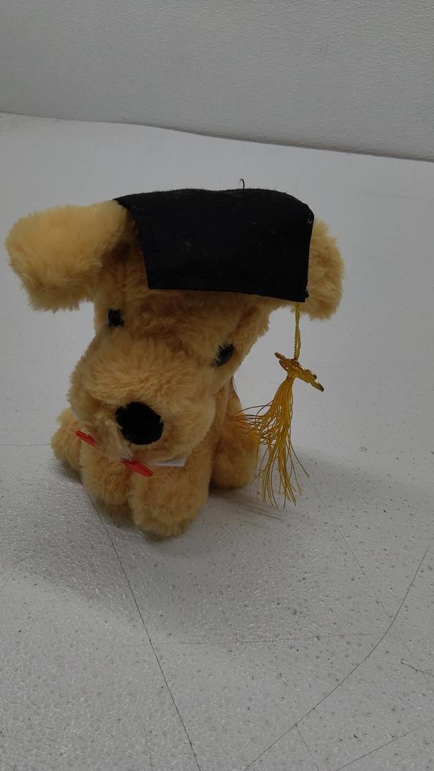 Graduation Dog Puppy with cap and certificate soft plush toy (2025)