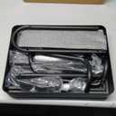 Baby Diaper Caddy Organizer Cart - 3 Tier Rolling Storage Cart with Wheels, Baby Essentials for Nursery Storage, Detachable Dividers - for Crib, Bedroom, Art & Craft Organizer (Black)