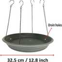 Bird Seed Catcher Tray Platform Feeder Hanging Tray Fits Most feeders Catches Most Falling Seed and Husk Great for Attracting Birds Outdoors, Backyard, Garden - Black