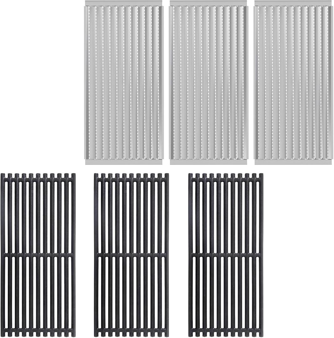 17'' Emitter Plate & Grill Grate for Charbroil Grill Replacement Parts 463242516 463242515 463367016 466242615 466242516 466242616 463346017 for Charbroil TRU Infrared 3-Burner Grills Parts