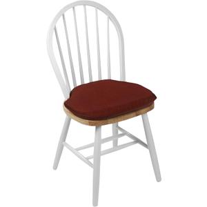 Klear Vu Gripper Omega Non-Slip Windsor Chair Cushions with Skid-Proof Seat Pad for Dining Room, Kitchen, and Office Use, 16x15 Inches, 2 Count (Pack of 1), Flame