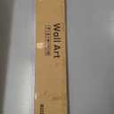 Large Framed Long Narrow Vertical Neutral Abstract Wall Art Set of 2, Beige Brown Modern Canvas Prints Paintings Artwork for Walls, Minimalist Pictures for Entryway Hallway Living Bedroom Wall Decor (Flowing)