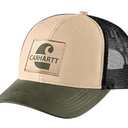Carhartt Men's 105692 Canvas Mesh-Back Logo Graphic Cap